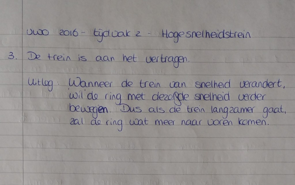 Eindexamenopdracht natuurkunde vwo - Hogesnelheidstrein - uitwerking-deel-2