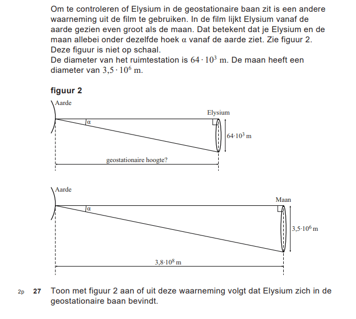 Bijles, oefenopgaven en tips natuurkunde - Examenopgave natuurkunde - 2019 - tijdvak 1 - Elysium - opgave deel 2